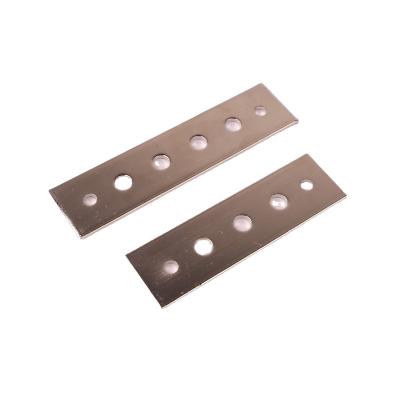 China Battery Connection Stamped Punch Hole Flat Copper Busbar Price Battery Busbar for sale