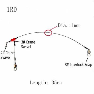 China Crimp Sleeve Tackle Lure Swivel Snaps Beads High Tensile Fishing Line for sale