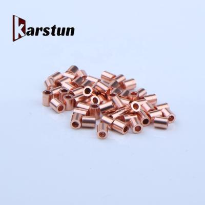 China Medical Copper Crimp For Medical Custom Size Copper Tube Sleeves for sale