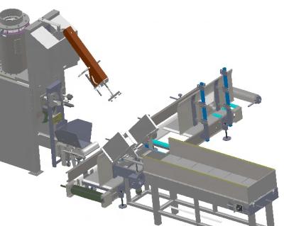 China High Accuracy Fully Automatic 25 kg Cement Paper Bag Packing Machine zu verkaufen