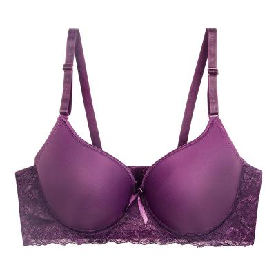 China QUICK DRY in B Cup Current Small Bra Size Subjectador De Talla Grande Bra 3/4 Cup Underwire Women High Quality Bra for sale