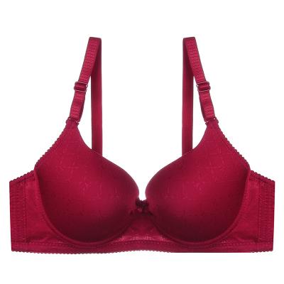 China Adjustable Bow Underwire Bras Breathable High Quality Solid Sexy Boobs Lingerie Big Push Up Padded Bra For Women for sale