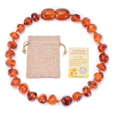 China 2020 Handmade Baltic Amber Stone Bead Jewelry Amber Gemstone Bracelet Polished Amber Teething Bracelet Jewelry Baby New Product Cute for sale