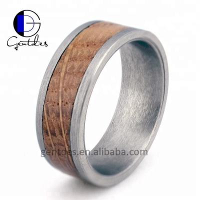 China CLASSIC New Arrival Natural Tungsten Carbide Wood Rings For Men's Wood Rings for sale