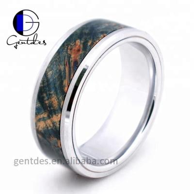 China CLASSIC Jewelry Art Custom Ring Wood Tungsten from Gentdes Jewelry for sale