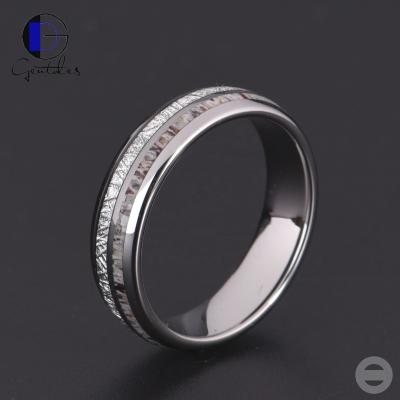 China CLASSIC Women's Wedding Ring Deer Antler Tungsten Ring Gentdes Jewelry for sale