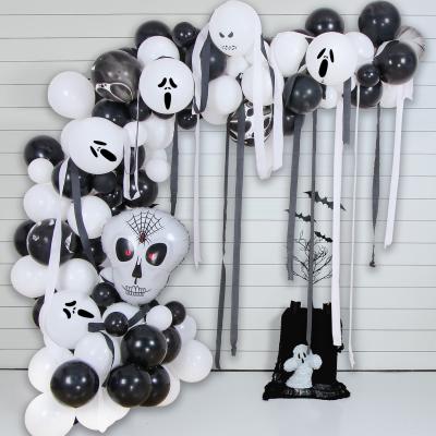 China Ychon Halloween Theme Party Decoration Balloon Set Halloween Ghost Pumpkin Bat Balloon Party Decoration Balloon Set Supplies for sale