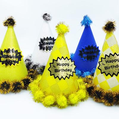 China Cute Birthday Hat Ychon Multi Style Macrame Birthday Party Hats Supplies Birthday Decoration Hats for Kids and Adults Birthday Party for sale