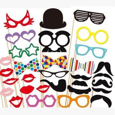 China Ychon Photography Ychon Wedding Birthday Party Creative Funny Laying And Spoofing Paper Beard Props Spot Photo Props for sale