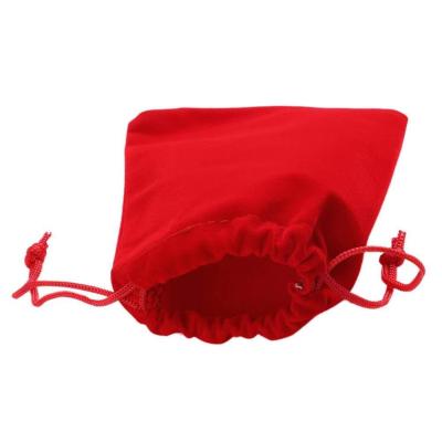 China Package Mouth Velvet Cloth Bag Velvet Jewelry Bag Recyclable Jewelry Drawstring Gift Packaging Bag for sale