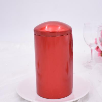 China Round Candle Iron Box Frosted Metal Tinplate Tea Can Candle Sealed Box Packing Iron Box for sale