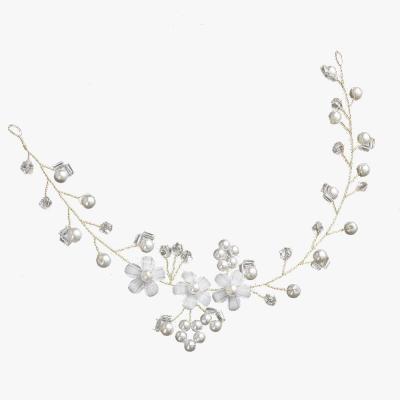 China Cheap Vintage Bridal Headpiece Wedding Bridesmaid Tiara And Crown Pearl Bridal Headpiece for sale