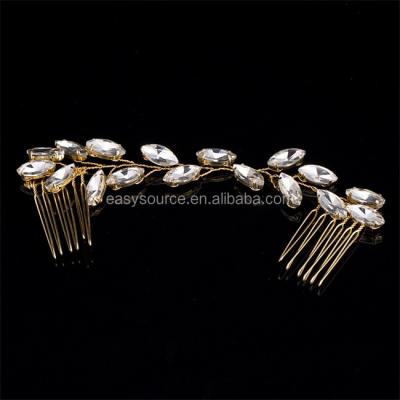 China Vintage Wedding Rhinestone Hair Comb Cheap Bridal Hair Comb Crystal Bridal Hair Accessories for sale