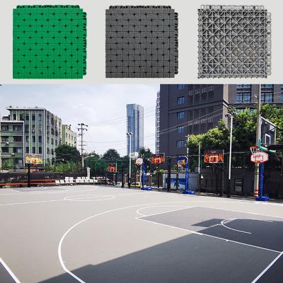 China Anti slip fiba backyard sport floor pp basketball court outdoor interlocking modular waterproof modular floor tiles for sale for sale