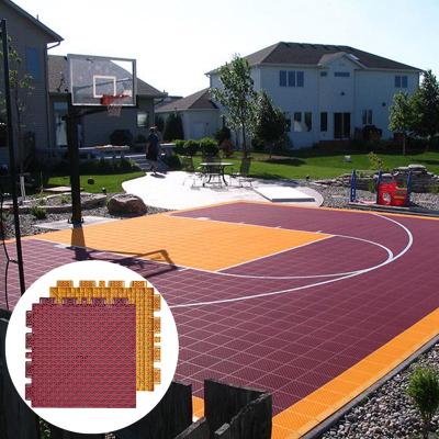 China Anti Slip Outdoor DIY Home Backyard Outdoor Basketball Court Flooring for sale