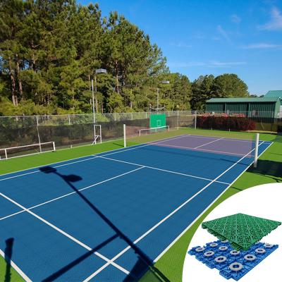 China Anti Slip Tennis Court Outdoor Portable Sports Flooring Mat PP Floor Sports Court Tiles Tennis Mat for sale