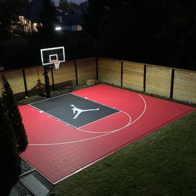 China Several Patents Basketball Flooring Sports Court Tile 3x3 Plastic Basketball Court PP Flooring for sale