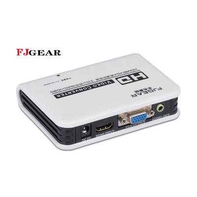 China Hdmi to VGA FJGEAR High Quality HDMI to VGA+AUDIO hdmi converter for sale