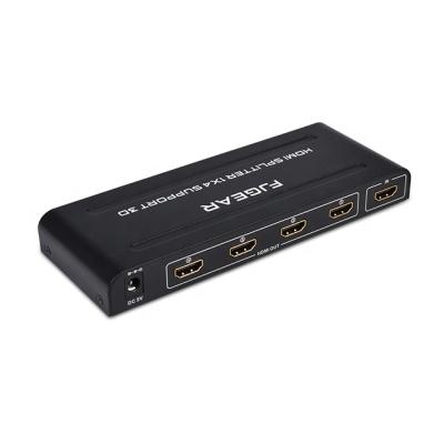 China Factory price portable hdmi splitter 1in hdmi 4 fjgear version 1.4 for sale