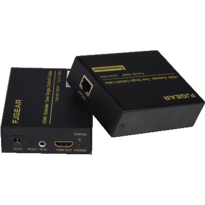 China fjgear addon cat5e cat6 1080P HDMI over IP for CAT6 up to receive 120m and hdmi transmitter receiver for sale