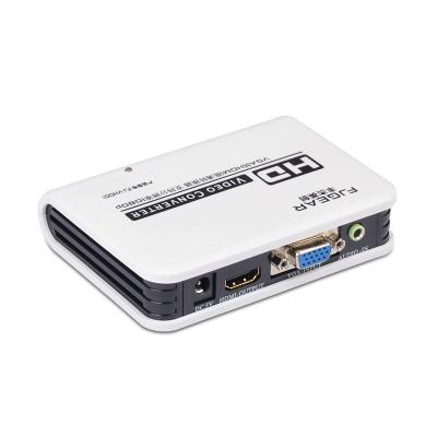 China VGA to hdmi converter with audio FJGEAR DP dvi hdmi to usb ro hdmi abs case 1080P vga vga to hdmi converter with audio for sale