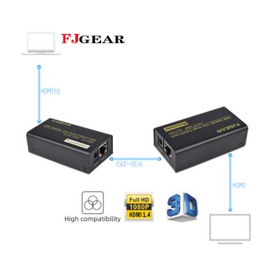 China FJGEAR hotselling 60m hdmi addon and hdmi high quality addon 60m 1080p 60Hz over IP cat5e cat6 for sale