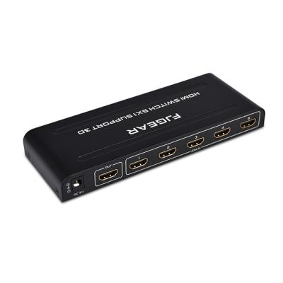 China FJGEAR China HDMI Switch 5 Input Switch 5 Port FJ-HD501 1 Port for sale