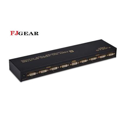 China good quality dvi 8 port splitter FJGEAR 1080p 1 in 8 dvi splitter dvi splitter 8 video port for sale