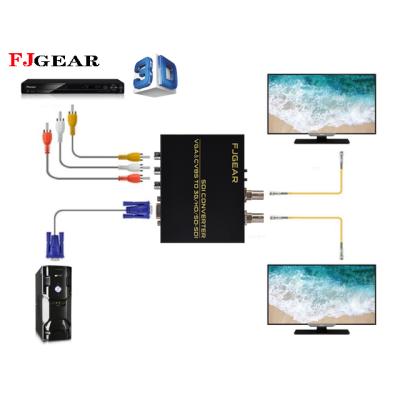 China AV VGA to SDI Converter FJGEAR 3G HD Vga/AV to SDI Converter for SDI Monitor for sale