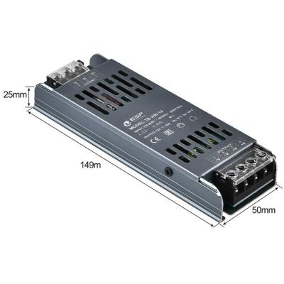 China LED Switching Power Supply Ultra Thin Y series 12V 24V 150W Power Output TB-YXXX for sale