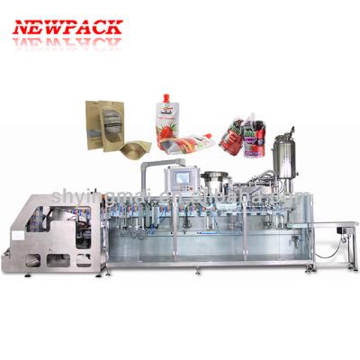 China Central Horizontal Beverage Spout Pouch Package Shaping/Filling/Sealing Machine For Liquid for sale