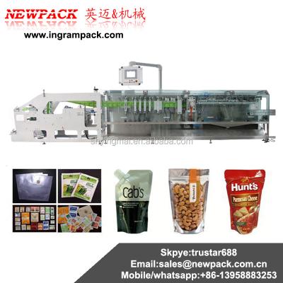 China 2015 New Style Beverage FFS Horizontal Packing Machine For Flat Pouch /Doypack/Zipper/Spouted for sale