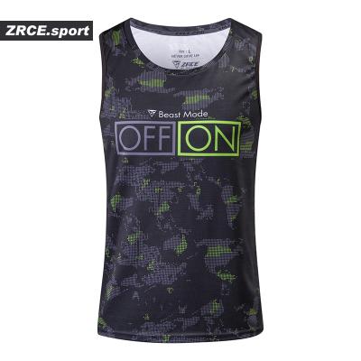 China Wholesale 3D Printing Brand Male S-XXL Tank Top Fitness Sports Anti-Shrink Vest for sale