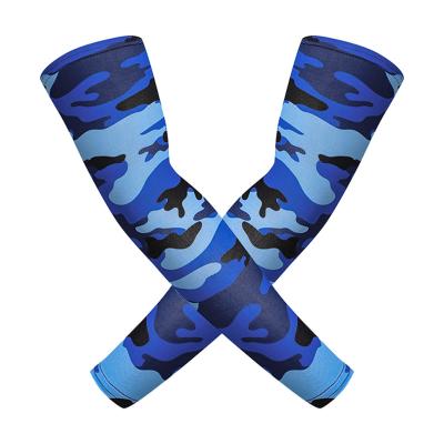 China Camouflage Breathable Cycling Arm Sleeves Quick Dry Compression Sleeve UV Protection Breathable Basketball Running Sleeves Arm Protector for sale