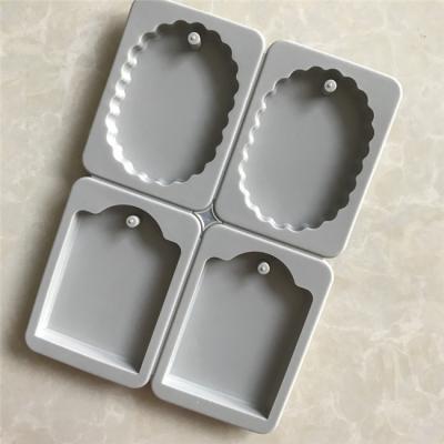 China DIY 4 Cavities Silicon Soap Mold Aromatherapy Silicone Rubber Viable Handmade Decorative Mold For Gypsum for sale