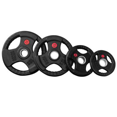 China 25mm 50mm Diameter Durable Rubber Weight Plate Cast Iron Black Weight Plates For Sale for sale