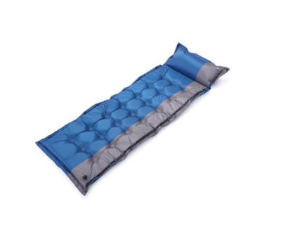 China Outdoor Camping Family Tent ultralight inflatable air mattress sleeping mat Camping hiking self inflating sleeping pad with pillow for sale