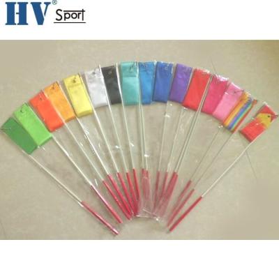 China Colorful Flame Art Gymnastics Equipment Rhythmic Gymnastics with Spinning Rod Rhythmic Gymnastics Ribbon for sale