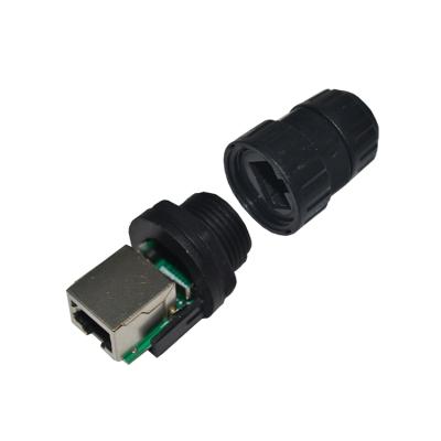 China audio & Video Panel Mount RJ45 Socket To Socket IP67 Ethernet Connector for sale