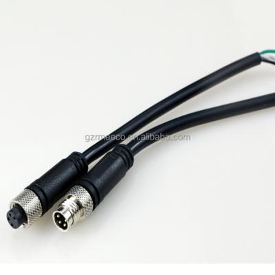 China Power M8 5pin Male To Male Molding Type Waterproof Sensor Cable for sale