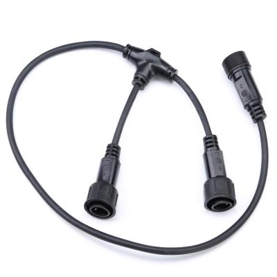 China Led road lighting 2pin shape 2pin electrical cable IP68 waterproof connector t for sale