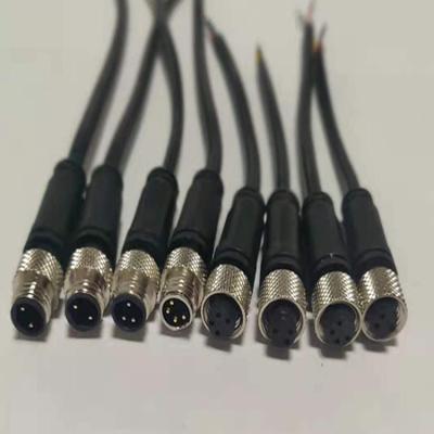 China Waterproof m8 extension cable waterproof connectors for sale