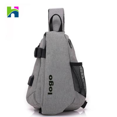 China Unisex Fashion Fashion USB Sling Bags Waterproof Sling Bag for sale