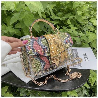 China New Design Purse 2021 Fashion Snakeskin Elegant Style Luxury PU Leather Women Bag Fashion Handbags Wholesale Cross - Body Bag for sale