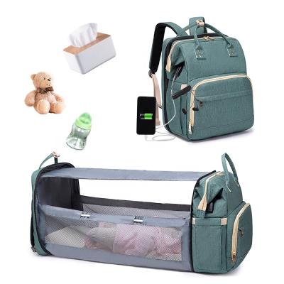 China With USB DDP Large Capacity Diaper Bags Diaper Bags Portable Folding Wet Backpack DDP USB DDP for sale