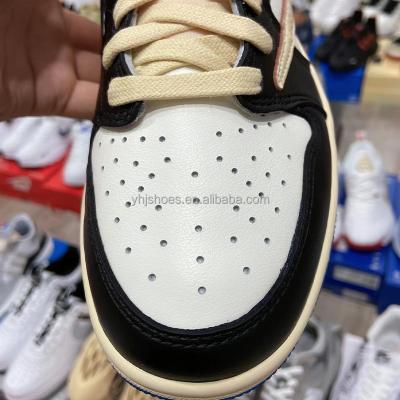 China 2023 Fashion Trend 1 Travis Scott Low Top Men Sport 1:1 Brand High Quality Logo AJ Shoes Original 8 Style Fashion Sneakers Basketball Shoes for sale