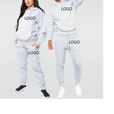 China Wholesale Unisex Simple Breathable Solid Color Cotton Suit Hoodie Men Jogging Sweatsuit for sale