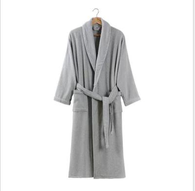 China 100%cotton Double Layer Spa Bathrobe New Arrival Personalized White QUICK DRY Luxury Hotel Unisex Bathrobe for sale