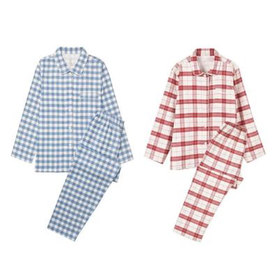 China Hot Selling QUICK DRY Women's Pajamas Set Cotton Loungewear Long Sleeve Pajamas Women Sleepwear for sale