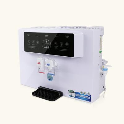 China With LED display table top hot and cold water dispenser / home water dispenser purifier machine with reverse osmosis system for sale